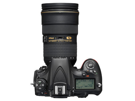 Nikon D810, reflex full frame, top